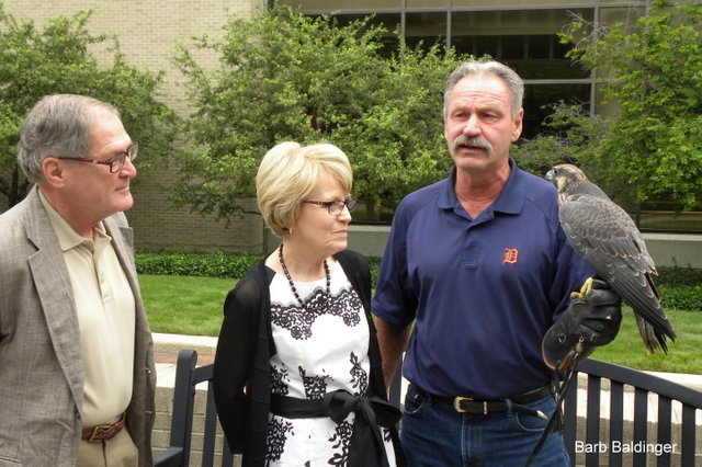 Mr. and President Coleman with Dave Hogan and Mary at the U of M Medical Center in Ann Arbor by Barb Baldinger 7-1-2014